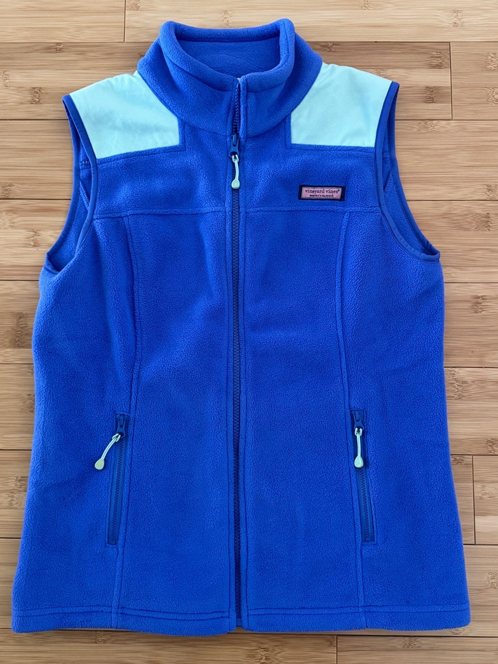 Vineyard Vines Royal Blue full zip Fleece Vest small